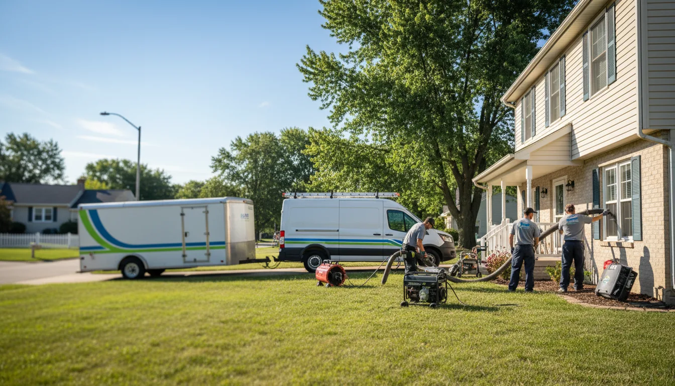 Flooded Basement Restoration And Cleanup With Repair in Donaldson, IN near me